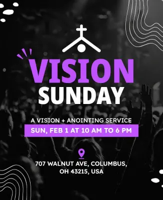 Church Vision Sunday Event Flyer Template