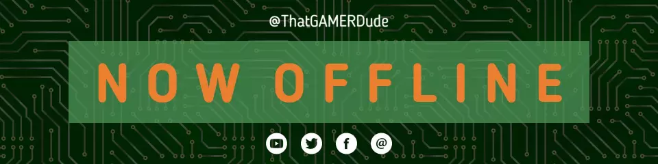 Circuit Board Design with Green Background Twitch Banner Template