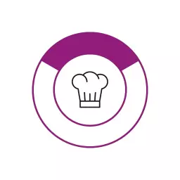 Circular Design Featuring Chef Hat for Culinary Services Logo Template