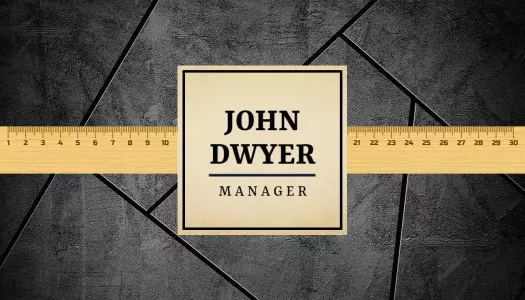 Classic Beige Professional Manager Visiting Card Template