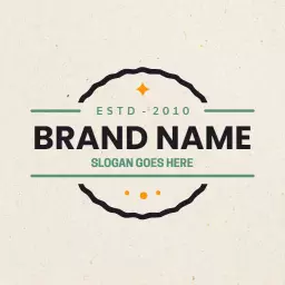 Classic Black and Green Design Embracing Vintage Style Logo Template