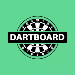 Classic Black and White Dartboard Design for Darts Logo Template