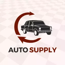 Classic Black Car Design Representing Auto Supply Logo Template