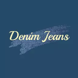 Classic Blue Denim with Stylish Typography for Jeans Logo Template