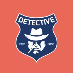 Classic Blue Detective Badge Featuring Iconic Detective Logo Template