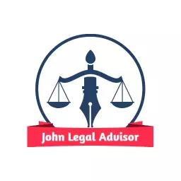 Classic Blue Justice Scales Representing Law Firm Logo Template