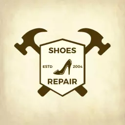 Classic Brown Shield Design Representing Shoemaker Services Logo Template