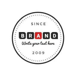 Classic Circular Logo Design for Brand Identity Since 2009 Logo Template
