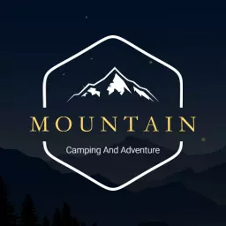 Classic Mountain Adventure Theme with Vintage Camping Logo Template