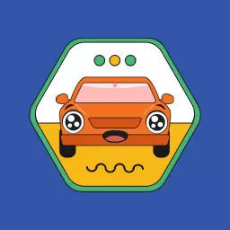 Classic Orange Car Design Evoking Nostalgic Retro Vibes Logo Template
