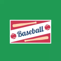 Classic Red and White Design Featuring Baseball Elements Logo Template
