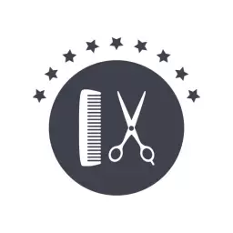 Classic Scissors and Comb Design for a Barber Shop Logo Template
