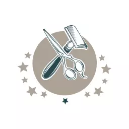 Classic Scissors and Razor Design for Barber Shop Logo Template