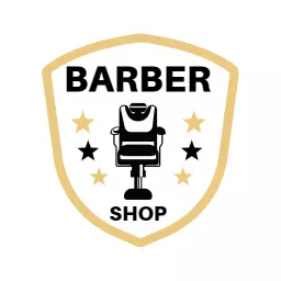 Classic Shield Design Featuring Barber Shop Essentials Logo Template
