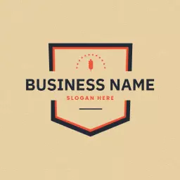 Classic Shield Design with Wheat for Vintage Branding Logo Template