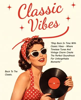 Classic Vibes Music Festival Poster Template