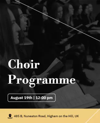 Classical Choir Performance Event Flyer Template