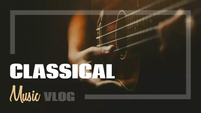 Classical Guitar Performance Music VLog YouTube Thumbnail Template