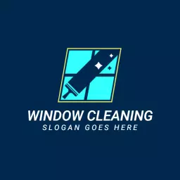 Clean and Clear Windows with Professional Window Cleaning Logo Template