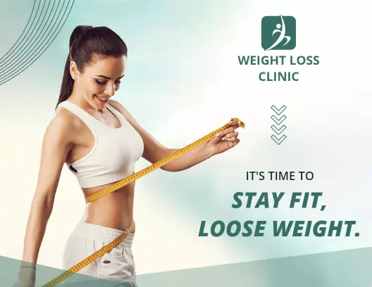 Clean Green Weight Loss Clinic Health Transformation Brochure Template