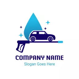 Clean Your Vehicle with Professional Pressure Washing Logo Template