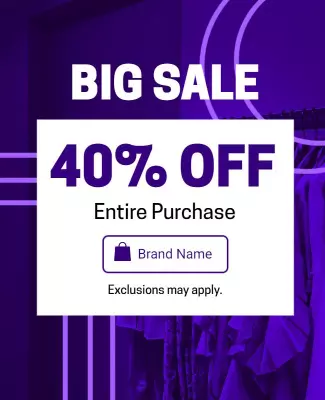 Clothing Store Big Discount Sales Flyer Template