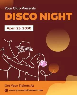 Club Disco Night Celebration Flyer Template