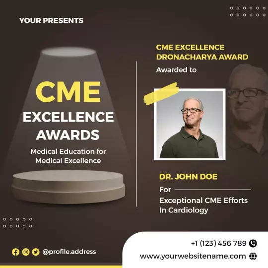 CME Excellence Awards for Medical Education Recognition Ad Template