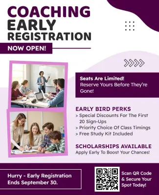 Coaching Program Early Registration Flyer Template