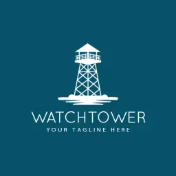 Coastal Watchtower Design Symbolizing Business Growth Logo Template