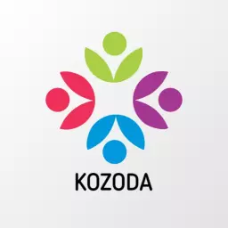 Colorful Abstract Figures Representing Community Support NGO Services Logo Template