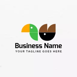 Colorful and Stylish Bird Design Representing Nature Logo Template