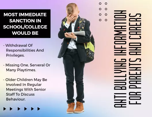 Colorful Anti Bullying Information for Parents and Carers Brochure Template