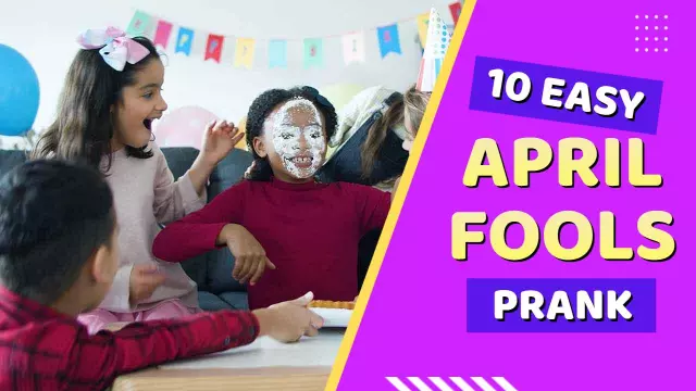 Colorful April Fools Day Prank Ideas YouTube Thumbnail Template
