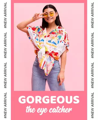 Colorful Artistic Fashion Statement Poster Template