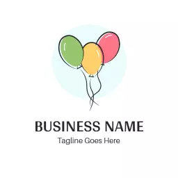 Colorful Balloon Design for Celebratory Events Logo Template