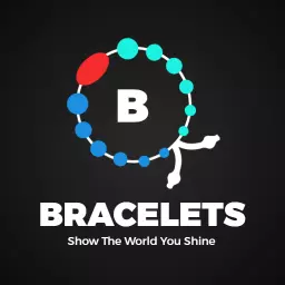 Colorful Beaded Bracelet Design Showcasing Unique Style Logo Template