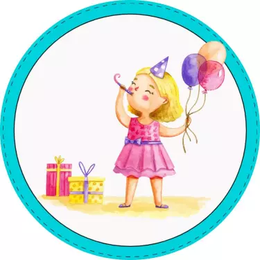 Colorful Child Party Theme Event Planner Business Card Template
