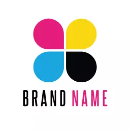 Colorful Circles Design Representing Creative Art Logo Template