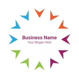 Colorful Circular Arrow Design for Creative Circle Logo Template