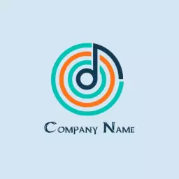 Colorful Circular Design Featuring Music Elements Logo Template