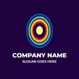Colorful Circular Design Featuring O Letter for Branding Logo Template