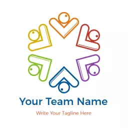 Colorful Collaborative Design Celebrating Your Team Spirit Logo Template