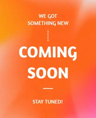 Colorful Coming Soon Announcement Flyer Template
