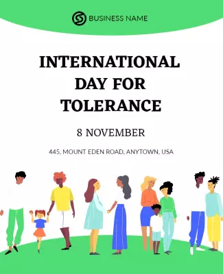 Colorful Community Diversity Celebration Event Poster Template