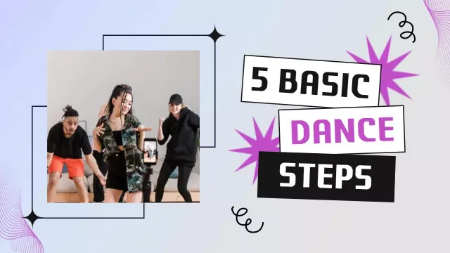 Colorful Dance Moves Tutorial YouTube Thumbnail Template