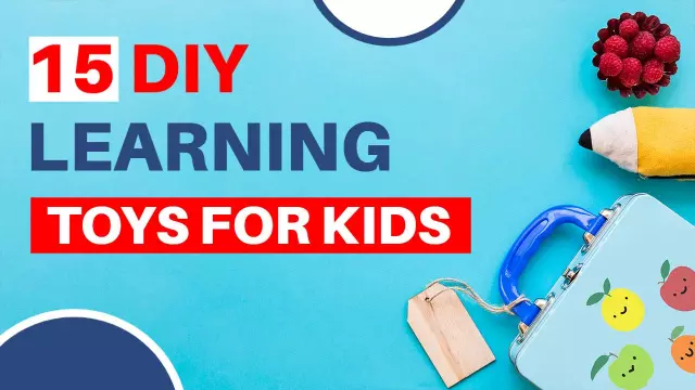 Colorful DIY Learning Toys for Kids YouTube Thumbnail Template