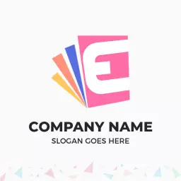 Colorful E Letter Design Representing Innovative Branding Logo Template