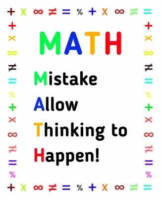 Colorful Educational Math Encouragement Poster Template