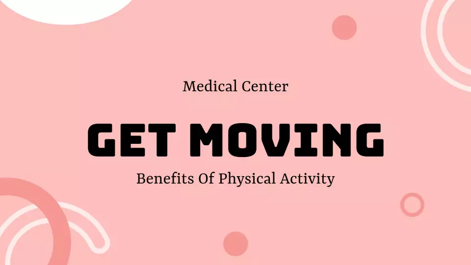 Dynamic Pink and Purple Physical Activity Awareness Presentation Template